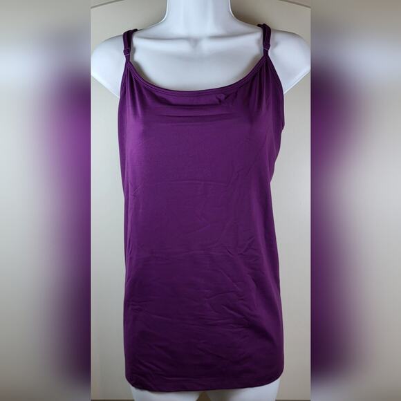 LANE BRYANT Nylon Stretch Cami in Plum Purple - Plus Size 18/20 or Size 2X - Picture 5 of 10